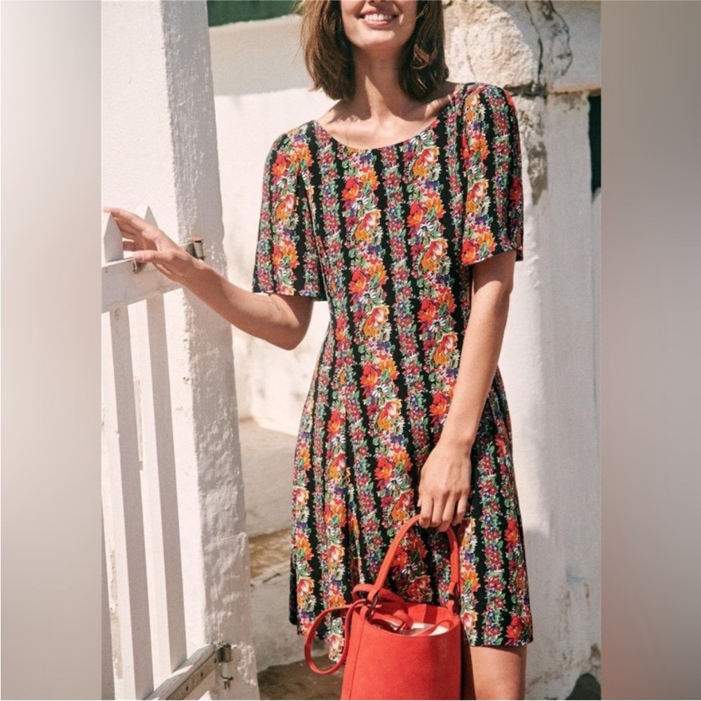 Sezane Faustine Floral Mini Dress - Size 38